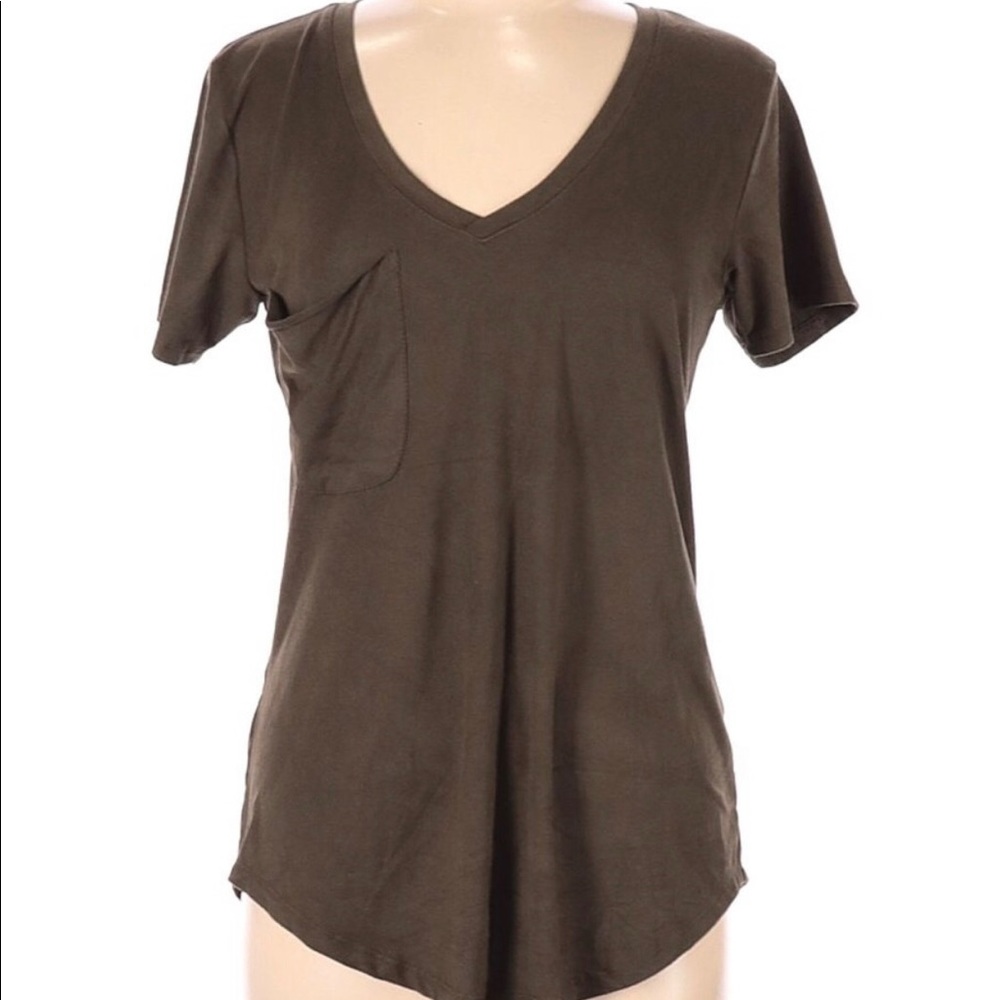 Z Supply Faux Suede Short Sleeve Tee